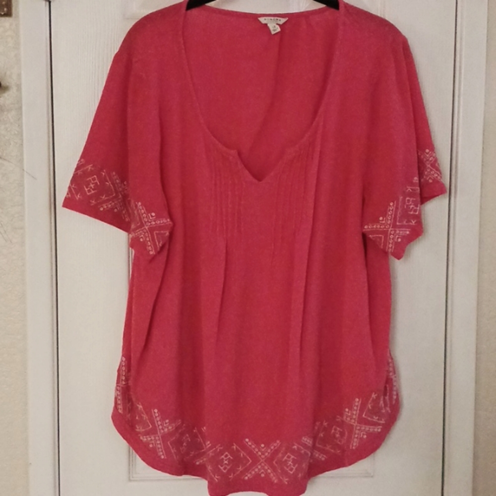 Sonoma Life+Style Short Sleeve Tunic Top